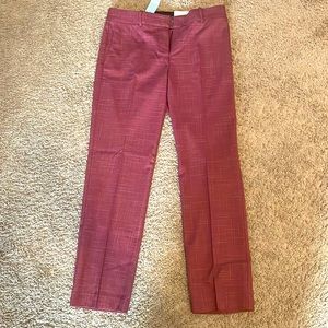 NWT Ann Taylor Straight Trousers in Plum Rose. Size 2p